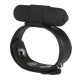 The Macho Collection Snap-on Vibro Cock and Ball Strap - Black Image